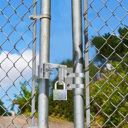 Zonon Chain Link Gate Latch 1-5/8 & 1-7/8 in Pipe Galvanized Steel