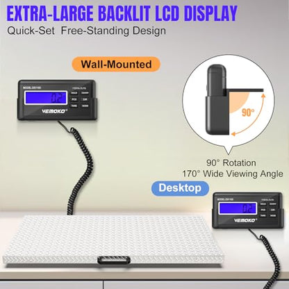 Precision Livestock Scale,1100lb×0.2lb Large Dog Scale (40.7"×20.9") - size: 40.7"×21"