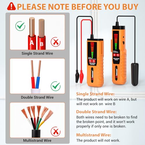 Underground Wire Locator, for Pet Fence & Cable Detection Irrigation Wires