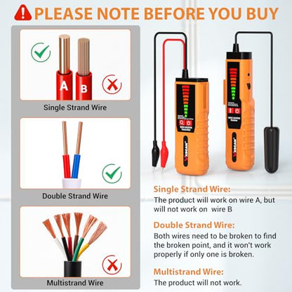 Underground Wire Locator, for Pet Fence & Cable Detection Irrigation Wires