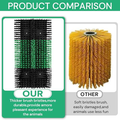 Upgraded XL Livestock Scratching Brush with 8 Screws – Large Cattle and Horse Grooming Brush, Itch Relief for Horses, Goat, Cattle,Cow,Sheep, and Pig，Suitable for farms and ranches - size: 1pcs