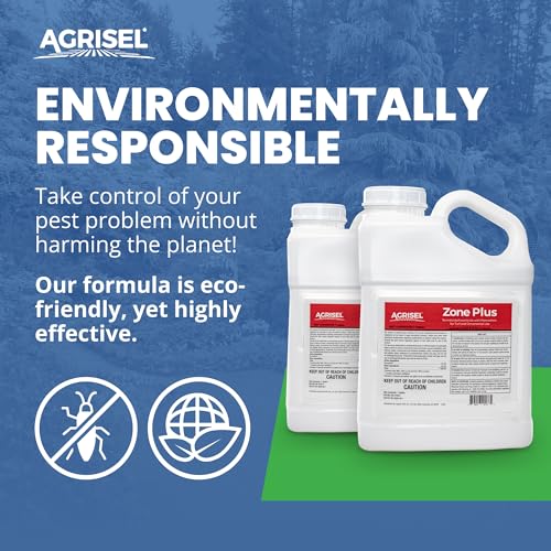 Agrisel Zone Plus Insect & Pest Control, Eco-Friendly, 128 Ounce | Broad Spectrum, for Indoor & Outdoor, Effective Against 100 Pests - size: 128 Fl Oz (Pack of 1)