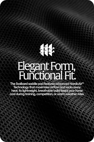 Equinavia Svalbard NordicAir Tech Horse Saddle Pad, Equestrian Saddle Pads - color: Black