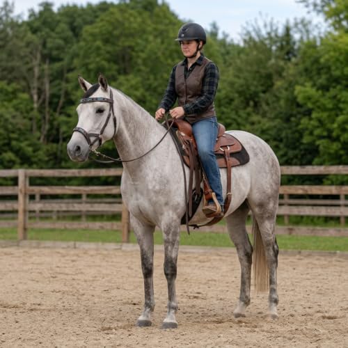 Horse Western Leather Tack Beaded Bitless Sidepull Bridle Reins 77RT17 - color: Brown/Beaded