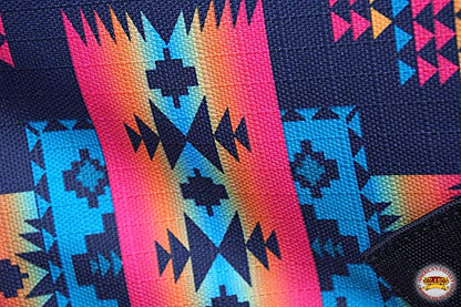 Winter Horse Turnout Blanket Hilason 600D Waterproof Rip-Stop Poly Fill Belly Wrap Aztec Pattern Insulated Cold Weather Horse Blanket - size: 66 In