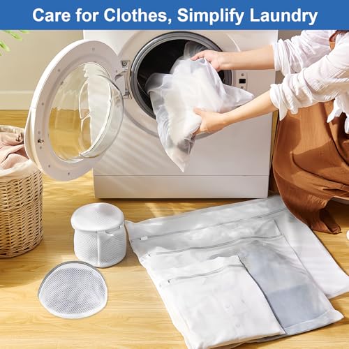 8 Pack Mesh Laundry Bags for Delicates, Laundry Bags Mesh Wash Bags in 7 Sizes (Include Bra and Lingerie Wash Bags), Lingerie Bags for Washing Delicates, Garment Bag for Washing Machine - style: Ulimate