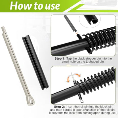 2 Pack Heavy Duty Trailer Gate Spring Latch Complete Kit