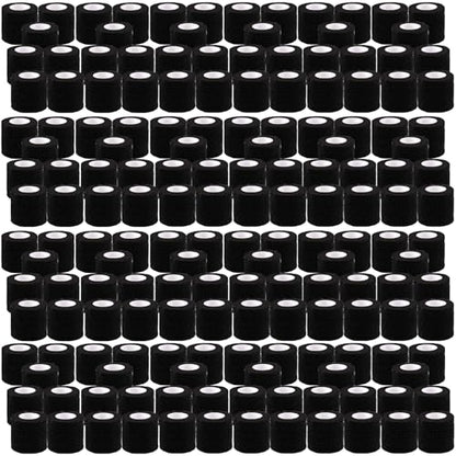 BQTQ 168 Rolls Elastic Adhesive Tape 2 Inch Self Adherent Bandages(Black) - color: Black, size: 2 Inch
