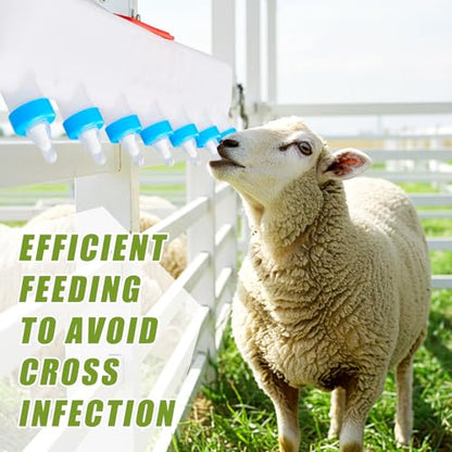 Threlaco 7 Pacifier Small Animal Milk Feeder 10 L / 338.18oz Puppy Lamp Goat Milk Feeder Farm Water Bottle Dispenser Animal Drinking Equipment for Professional Breeding - size: 7 Size