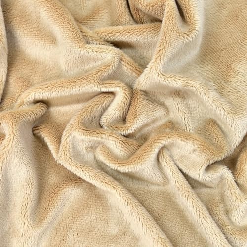 Surf turtle Camel Super Soft Minky Fabric by The Yard, 36"x60" - color: Camel Color