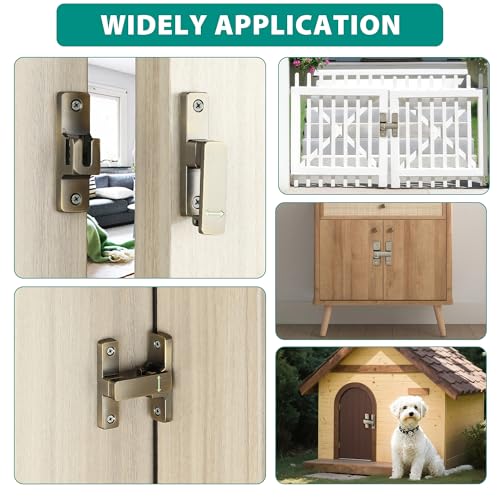 Mooche Sliding Barn Door Lock, 90/180 Degree Flip Door Lock Latch, Cyan - color: Cyan