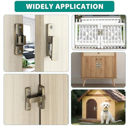 Mooche Sliding Barn Door Lock, 90/180 Degree Flip Door Lock Latch, Cyan - color: Cyan