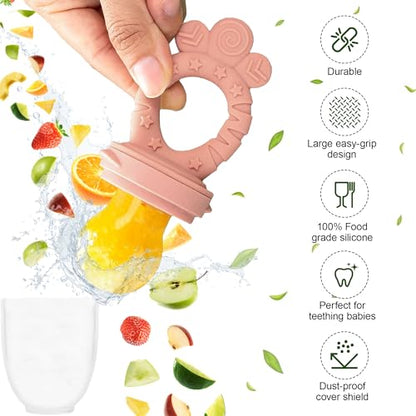 Silicone Baby Feeding Set, Suction Plates Bowls Bibs for Self Feeding –Pink | Baby Led Weaning Supplies, BPA-Free, Toddler Spoons Forks, Extra-Strong Suction, Empower Independence, Easy Clean - color: Pink