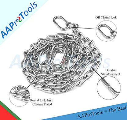 Durable Cow OB Apparatus (2 OB Handle & 60 Inch Chain), Goat Forceps, Cattle Delivery Instruments for Dairy Farm