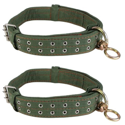 DOITOOL Thickened Canvas Livestock Collar 51.18 Inch Adjustable Neck Strap with Explosion-Proof Buckle for Cattle Calf Sheep Horse Farm Use