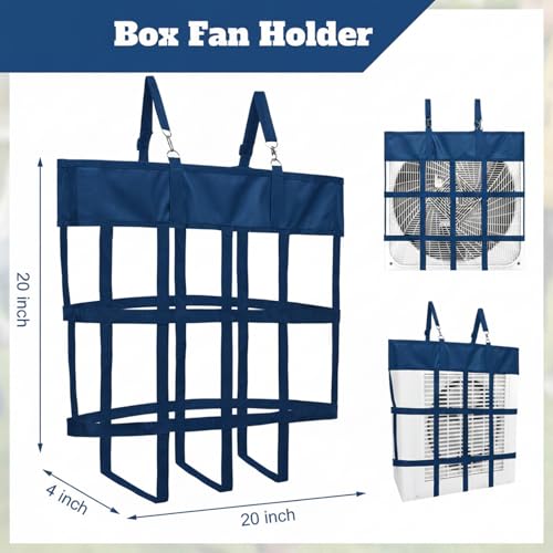 Tessco for you 1 Pcs Box Fan Holders for Horse Stall, Nylon Bag,Blue - color: Blue