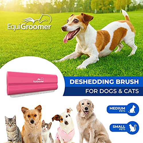 EquiGroomer 5-Inch Undercoat Deshedding Brush for Dogs & Cats, Pink - color: Pink, size: 5 Inch