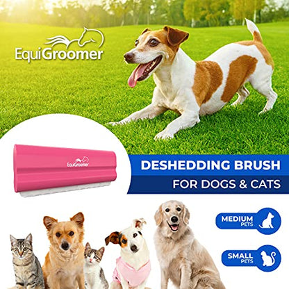 EquiGroomer 5-Inch Undercoat Deshedding Brush for Dogs & Cats, Pink - color: Pink, size: 5 Inch