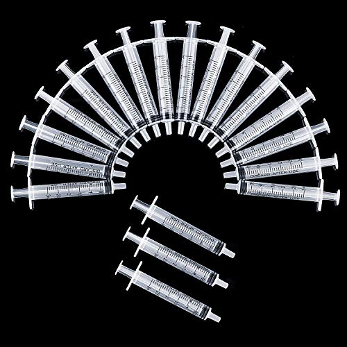 Frienda 20 Packs Syringes Without Needles,3 Ml - size: 3 ml