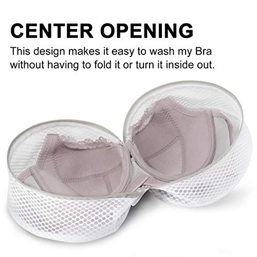 Muchfun 3Pcs Bra Wash Bags, Honeycomb Mesh Laundry Bags for Delicates - size: 3 Large Bra Bags