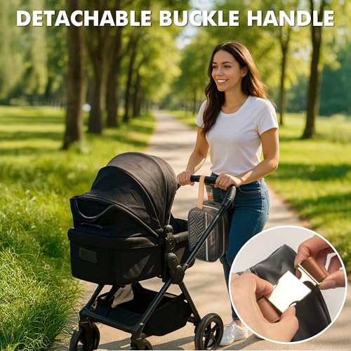Black Breast Milk Cooler Bag – Large Capacity, Keeps Milk Cold 8+ Hours, Waterproof Insulated Travel Bag with 3 Ice Packs & Buckle Handle for Nursing Moms, Daycare, Travel - color: Black