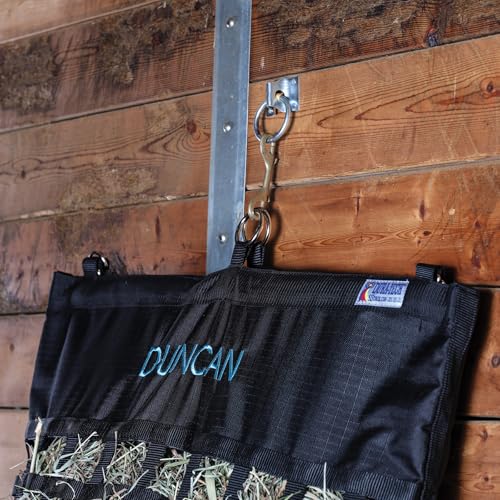 Dura-Tech Easy Load XX-Large 2" Slow Feed Hay Bag for Horses | 5+ Flake Capacity | Ultra-Durable 1200D Polyester | Color Navy - color: Navy