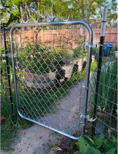 T-Post Gate Hinge Pins,Heavy Duty Gate Hanger,Steel Gate Hinges Target Hanger for Farm Gate, Garden & Backyard Gate, Easy to Install (Patent)
