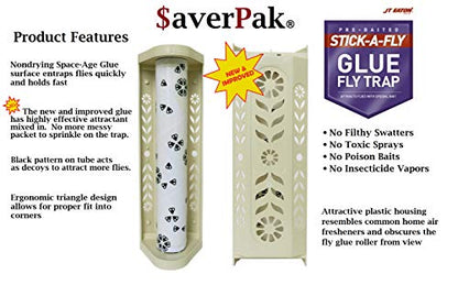 $averPak Single- 1 JT Eaton Stick-A-Fly Glue Fly Stick Trap - size: 1 Pack
