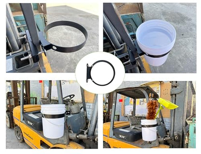 5-Gallon Bucket Holder, Suitable for Lawn Mowers, Tractors, Landscape Vehicles, Trucks, UTVs, Multi-Purpose Vehicles, Easy to Install, Can be Installed on ROPS (Bucket Not Included)