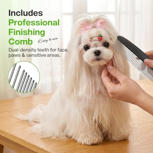 Self-Cleaning Deshedding Dog Cat Brush, Thick Double Coat Undercoat Rake - color: Black