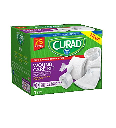 CURAD 25-Piece Wound Care Kit. - style: Gauze,Adhesive