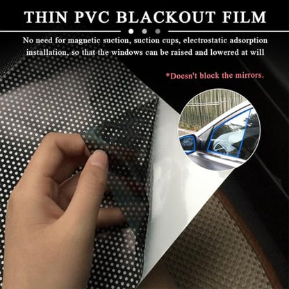 4 PCS Car Side Window Sunshade, Sun Blocking Static Cling Films Stickers Auto Sunshade, Reusable Block UV Rays Heat Insulation Privacy Protector Car Film for Most Vehicles