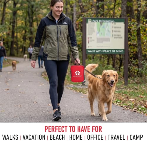 Dog First Aid Kit, Pet Travel Essentials, Emergency Supplies for Cats, Dogs