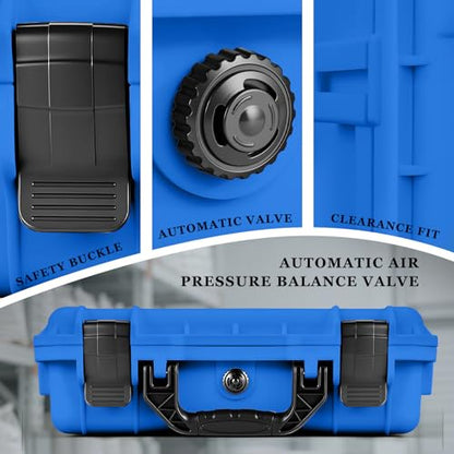 Relaxweex 8.5 x 6.5 x 3.7 Inch Hard Case, Grid Shell, Blue - color: Blue, size: 8.5 x 6.5 x 3.7 Inch, style: Grid Shell