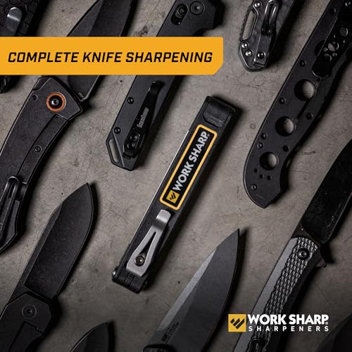 Work Sharp Folding Field Sharpener for Knives and Tools - Compact Portable Knife Edge Maintenance Gear For Tradesmen Craftsmen & Outdoor Professionals