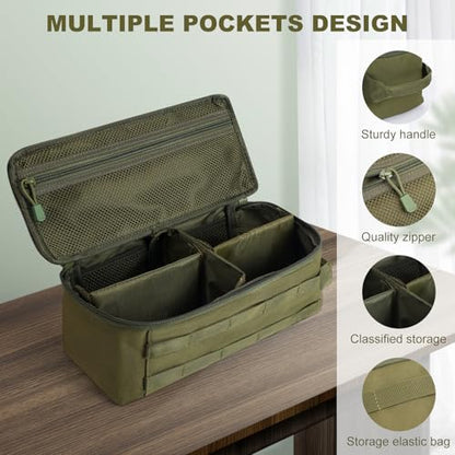 Travel Medicine Bag,Medication Pill Bottle Organizer Empty Case - color: Green