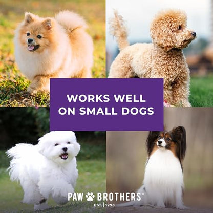 Ryan's Pet Supplies Paw Brothers Mini Pin Tiny Flat Slicker Brush for Dogs, Professional Grade, Stainless Steel Pins, Flexible Head, Comfort Grip, Mini Size, 4.75" x 2.25" x 1.5" - style: Mini Soft Pin Slicker Brush