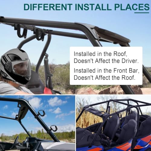 StarknightMT UTV ATV Hunting Tool Gun Rack Holder Fits 1" to 2" Roll Cage, Alloy Steel Mount with Protective Foam Compatible with Polaris RZR Ranger Can-Am Kawasaki Golf Cart