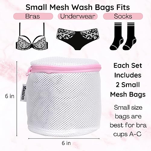 Mamlyn Mesh Bra Bags for Washing Machine, Lingerie wash Bags for Laundry - size: Bra Bags