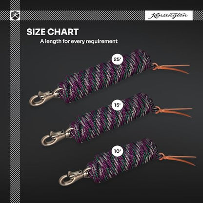 Clinician Tri Color Braided Training Lead, Bull Snap, 10 ft, Desert Sand