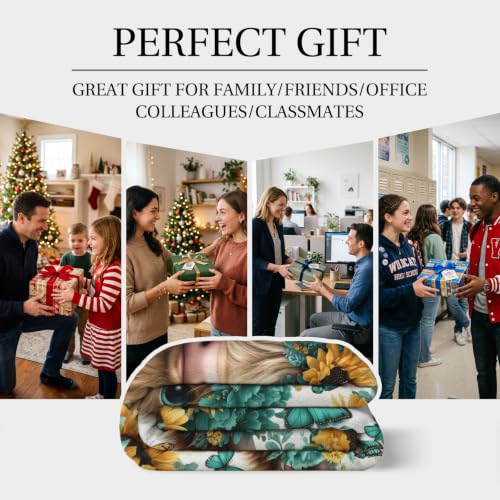 Jekeno Highland Cow Sunflower Gifts Blanket Butterfly Floral Throw Blanket - color: Highland Cow, size: 50x60 Inch