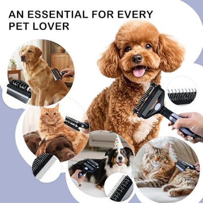 3-IN-1 Pet Deshedding and Grooming Brush Tool