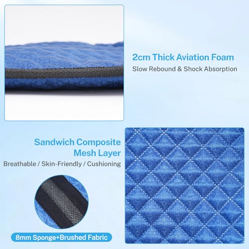 All-Purpose Western Saddle Pad for Horses – Diamond Quilted Breathable Horse Saddle Pad with Shock-Absorbing Cushion, Lightweight Equestrian Gear for Riding & Training, Blue