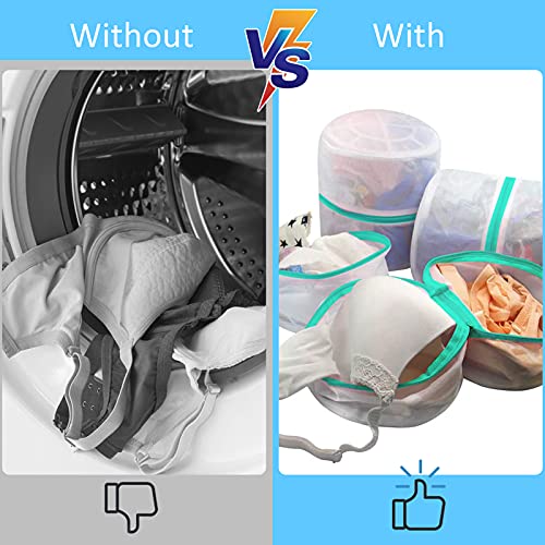 GOGOODA Mesh Laundry Bags for Delicates Durable Protective Wash Bags - size: 4 Bra Bags(6.5*8in)