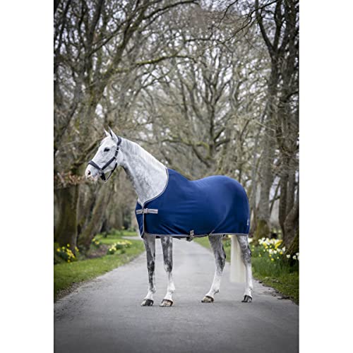 LeMieux Arika Jersey-Tek Fleece - Cooling- Blanket - Navy - 84" - color: Navy, size: 84"