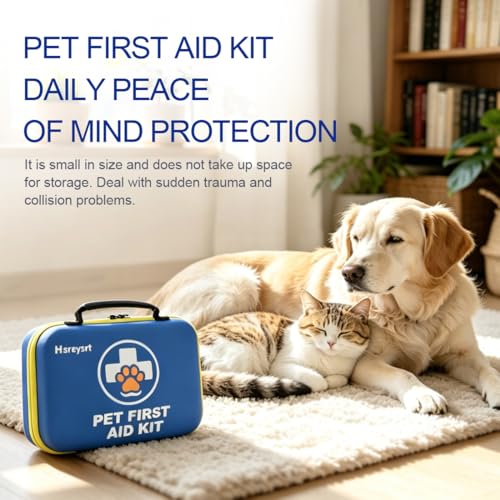 Pet Medic First Aid Kit,Hiking A Must-Have for Pet Owners | Vet-approved essential emergency kit for dogs and cats, perfect for pet homes, travel emergency supplies.