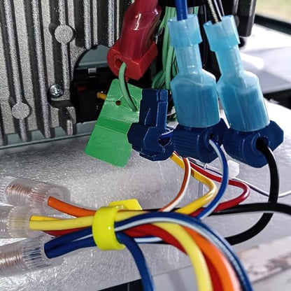 Nilight 120PCS/60 Pairs Red T-Tap Quick Splice Disconnect Wire Terminals - size: 120Pcs 22-16AWG