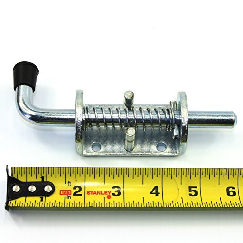 (Pack of 2) 1/2" Spring Pin Latch Lock Assembly for Utility Trailer Gate - Heavy Duty