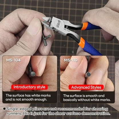 stedi Model Nippers, Sprue Cutter with Ultra-thin Single-Blade - style: Single-Blade Nippers(Blue for Bedinners)