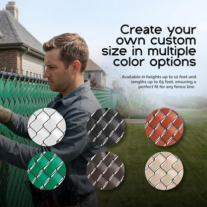 Chain Link Fence Privacy Tape 250 ft (40 SqFt) (Royal Blue) | for Gardening, Outdoor Wall, Balcony, Patio, Yard, Injury Prevention, Safety Fence Cover for Dog, Other Pet Hedge Slats - color: Royal Blue